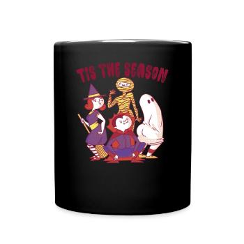 It's the Season Witch Vampire Mummy Ghost Party - Full Colour Mug - black - Front
