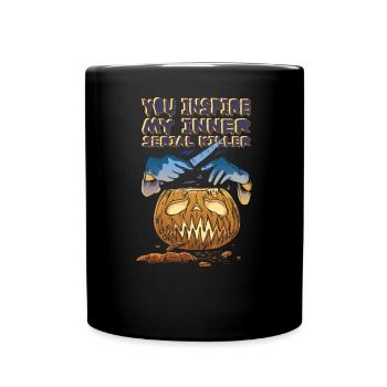 You Inspire My Inner Serial Killer Halloween - Full Colour Mug - black - Front