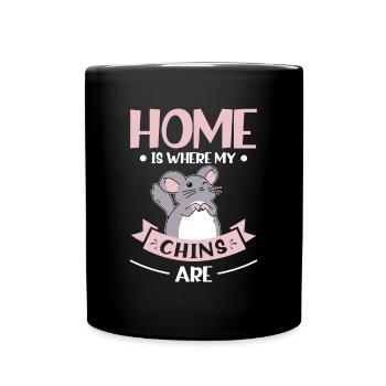Chinchilla - Tasse einfarbig - Schwarz - Vorne