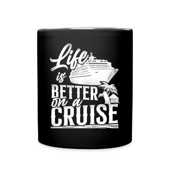 Croisière Vacances Vintage Life - Mug uni - noir - Devant