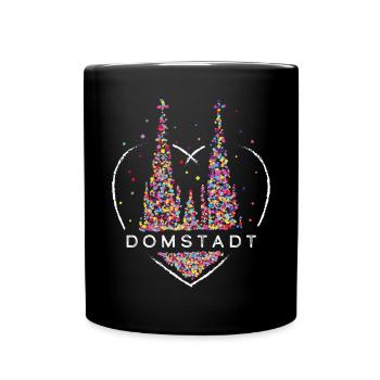 Domstadt Kölner Dom Köln Cologne Colonia Karneval - Tasse einfarbig - Schwarz - Vorne