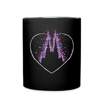 Cologne Cathedral Viva Colonia Cologne Cologne Carnival - Full Colour Mug - black - Front
