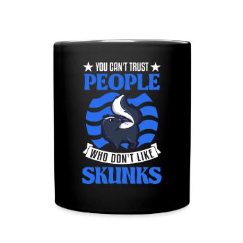 Amateurs de mouffette - Mug uni - noir - Devant
