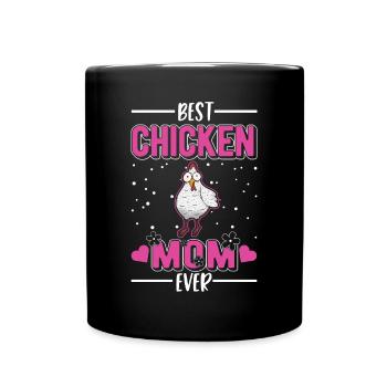 Meilleure maman de poulet jamais Hühner Mama - Mug uni - noir - Devant