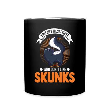 Stinktier Liebhaber - Tasse einfarbig - Schwarz - Vorne