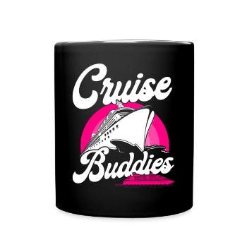 Cruise Ship Vacation Friends Girl - Full Colour Mug - black - Front