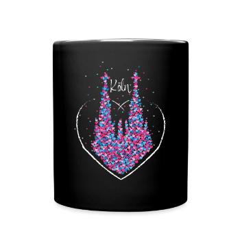 Cathédrale de Cologne Rouge Cologne Cologne Kölle Colonia Carnaval - Mug uni - noir - Devant