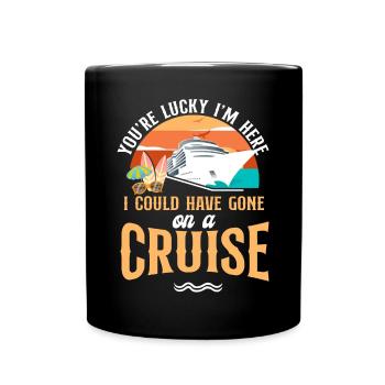 Vacances en bateau de croisière Vous avez de la chance - Mug uni - noir - Devant