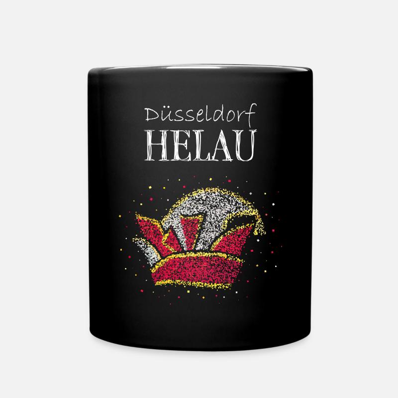 Narr Jeck Helau Düsseldorfer Karneval Kostümersatz - Tasse einfarbig - Schwarz