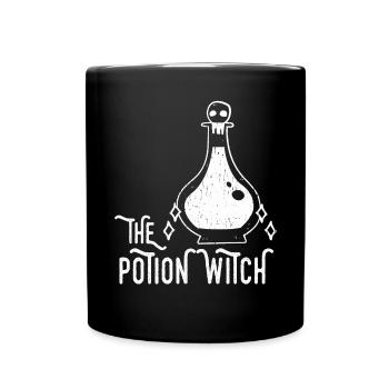 Die Trankhexe okkulte dunkle Wicca Hexerei - Tasse einfarbig - Schwarz - Vorne