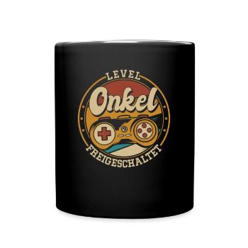 Uncle Patenonkel Held Onkel Stolzer Onkel - Tasse einfarbig - Schwarz - Vorne