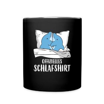 Chemise de couchage officielle Pyjama Dauphin - Mug uni - noir - Devant