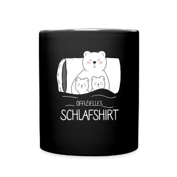 Chemise de couchage officielle Polar Bear - Mug uni - noir - Devant