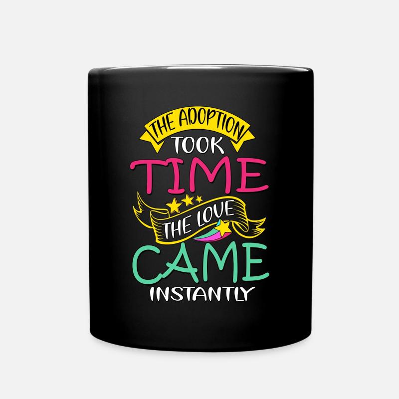 Adoption Day, Adoption Mom Dad Parents - Tasse einfarbig - Schwarz