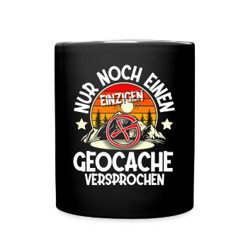 Geocaching Geocacher Geocache - Tasse einfarbig - Schwarz - Vorne
