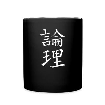 Japan Kanji Caliphra Japan Symbol Logic - Full Colour Mug - black - Front