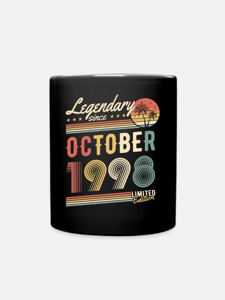 Legendary Since October 1998 Limited Edition - Full Colour Mug - black