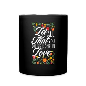 Jesus Christ Christ Religion Religious - Full Colour Mug - black - Front