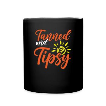 Bronzé et Tipsy - Mug uni - noir - Devant