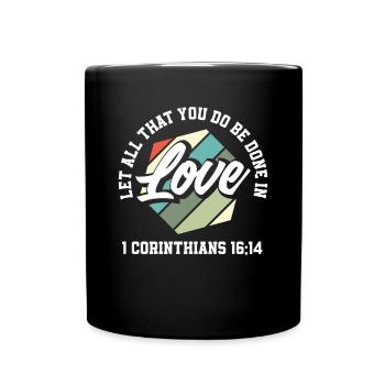 Jesus Christ Christ Religion Religious - Full Colour Mug - black - Front