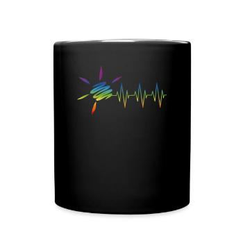 Summer Solar Frequency in Colorful - Full Colour Mug - black - Front