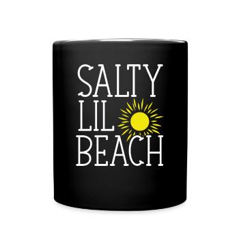 Salty little beach - Full Colour Mug - black - Front