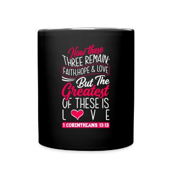 Jesus Christ Christ Religion Religious - Full Colour Mug - black - Front