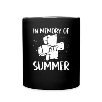 En mémoire de l’été - Mug uni - noir - Devant