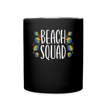 Troupe de plage - Mug uni - noir - Devant