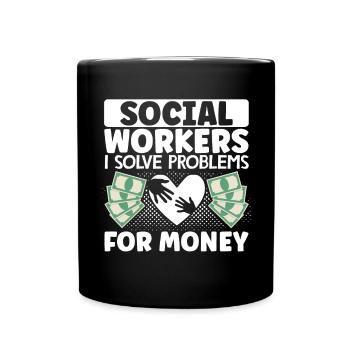 School Social Work Month Social - Tasse einfarbig - Schwarz - Vorne