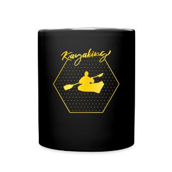 Kayak fahren - Tasse einfarbig - Schwarz - Vorne
