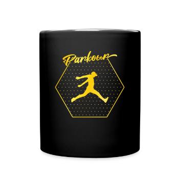 Parkour - Mug uni - noir - Devant
