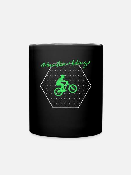 Mountainbike - Tasse einfarbig - Schwarz