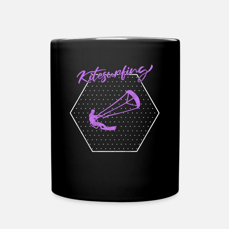 Kite surfen - Tasse einfarbig - Schwarz