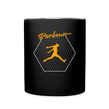 Parkour - Mug uni - noir - Devant