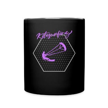 Kite surfen - Tasse einfarbig - Schwarz - Vorne