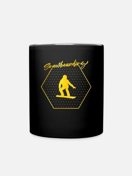 Snowboarding - Tasse einfarbig - Schwarz