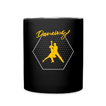 Tanzen - Tasse einfarbig - Schwarz - Vorne