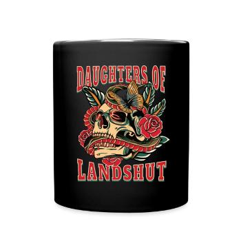 Landshut Frau Geschenk daughters of Landshut - Tasse einfarbig - Schwarz - Vorne