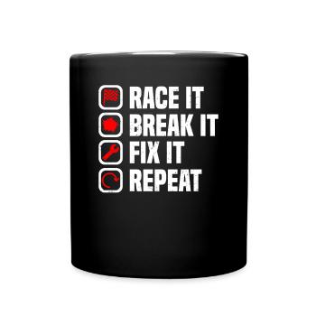 Muscel Car V8 Turbocompresseur Tuning Voiture de course - Mug uni - noir - Devant