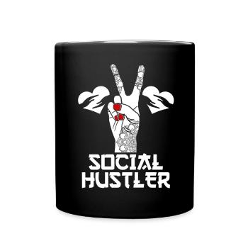 School Social Work Month Hand - Full Colour Mug - black - Front