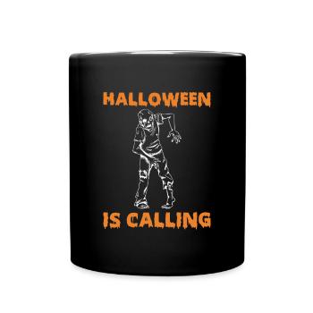 Halloween appelle maman Chemise cadeau - Mug uni - noir - Devant