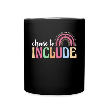 Choose To Include Autism Shirt Gift - Full Colour Mug - black - Front