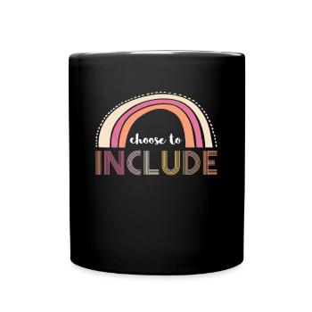 Choose To Include Autism Shirt Gift - Full Colour Mug - black - Front