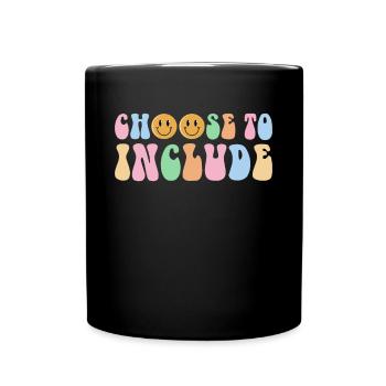 Choose To Include Autism Shirt Gift - Full Colour Mug - black - Front