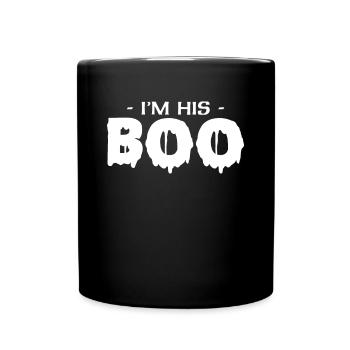 Im His Boo Partnerlook Halloween Shirt - Tasse einfarbig - Schwarz - Vorne