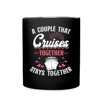 Cruise Ship Vacation Couples - Tasse einfarbig - Schwarz - Vorne