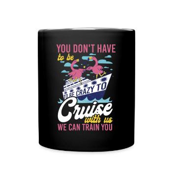Cruise Ship Vacation Girl Friends - Full Colour Mug - black - Front