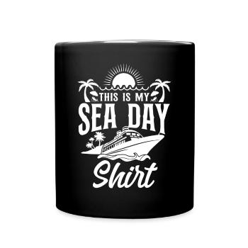 Cruise Ship Vacation This Is My - Full Colour Mug - black - Front