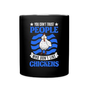 Poulets Élevage de poulets Éleveur de poulets - Mug uni - noir - Devant